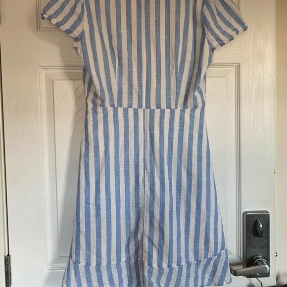 Blue and White Striped JCrew Dress - Picture 4 of 5